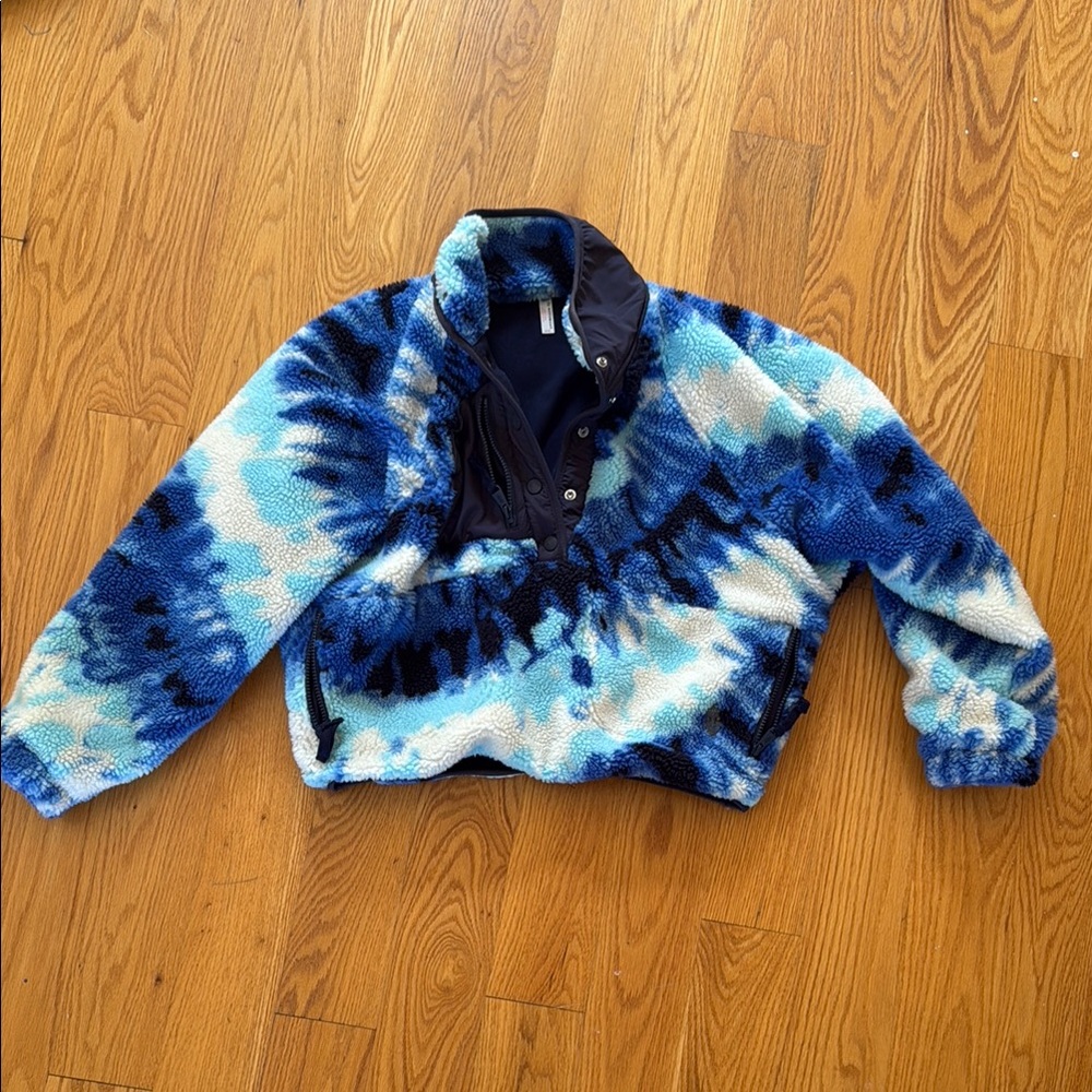 FP Movement Blue and White fleece  Jacket